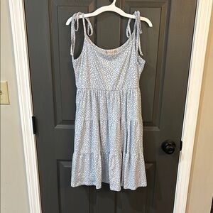 Altar'd State Light Blue Polka Dot Dress